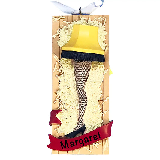Adorno personalizado para lámpara de pierna "A Christmas Story"