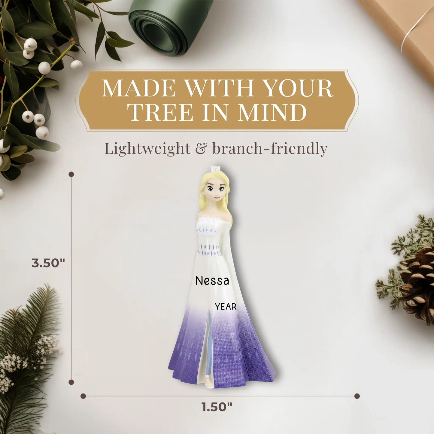 Elsa Frozen Disney Christmas Ornament