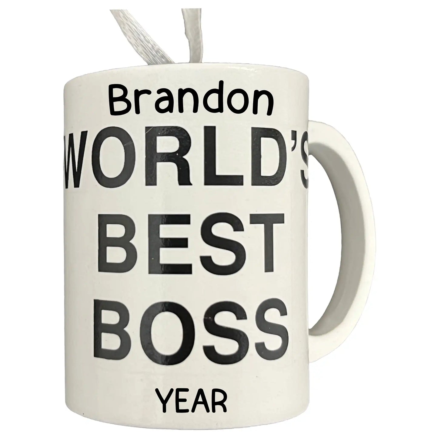 The Office Best Boss Coffee Mug Christmas Ornament