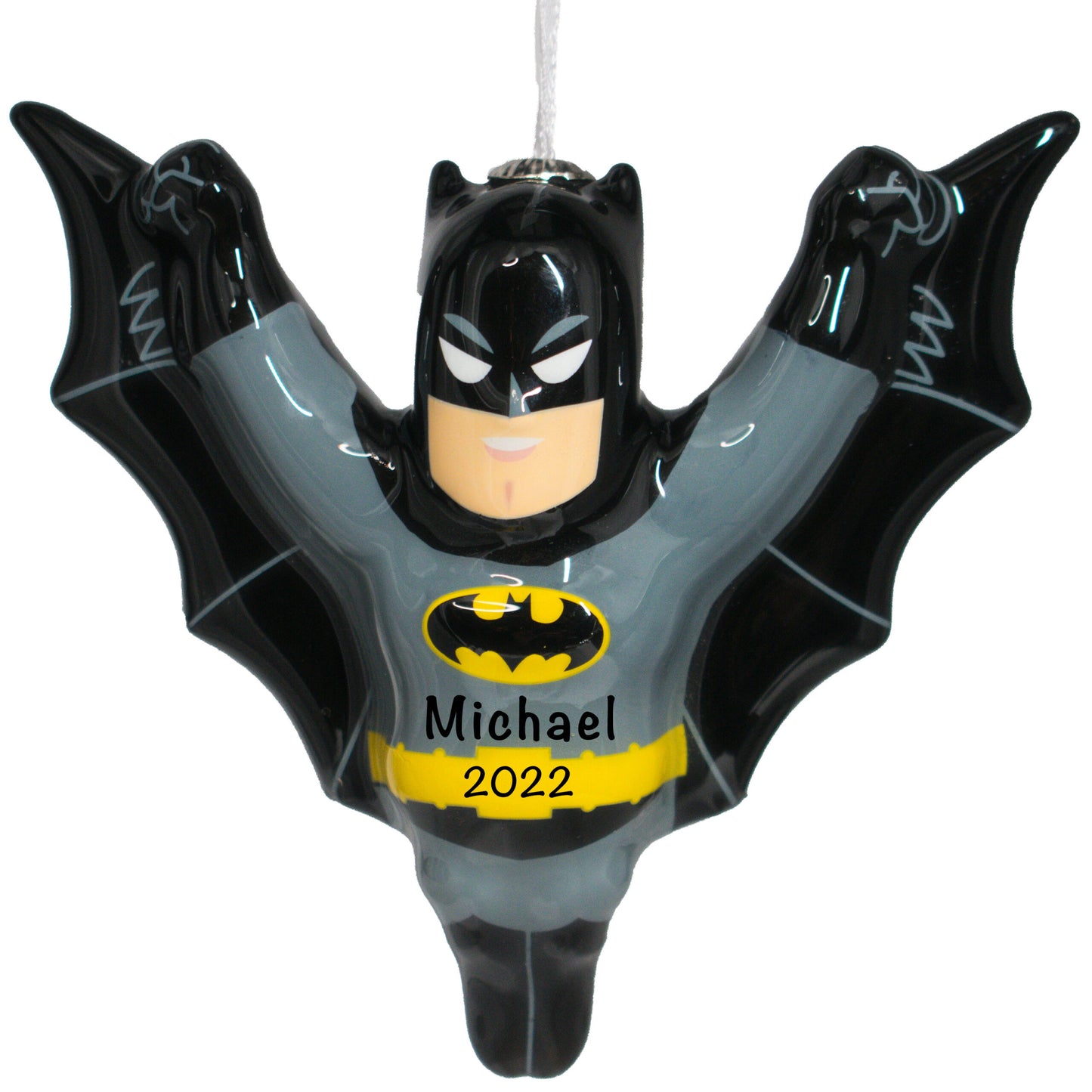 2HCM9551 Batman Personalized Christmas Ornament - Decoupage Batman Gift - Holiday Traditions xmas