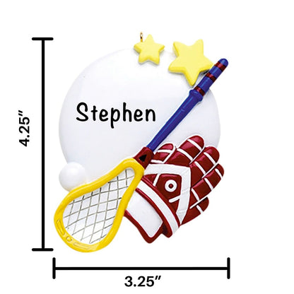 314 Lacrosse Personalized Christmas Ornament