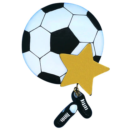 Soccer Star Christmas Ornament