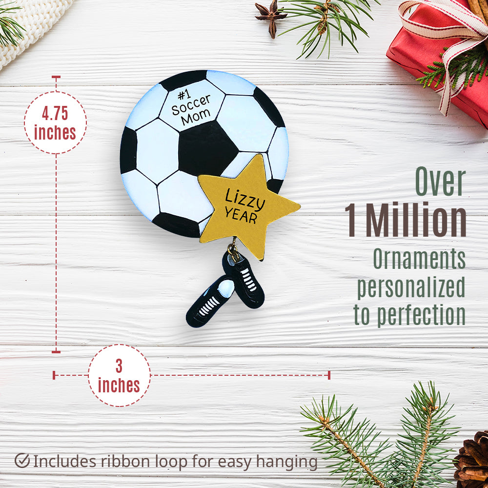 Soccer Mom Christmas Ornament