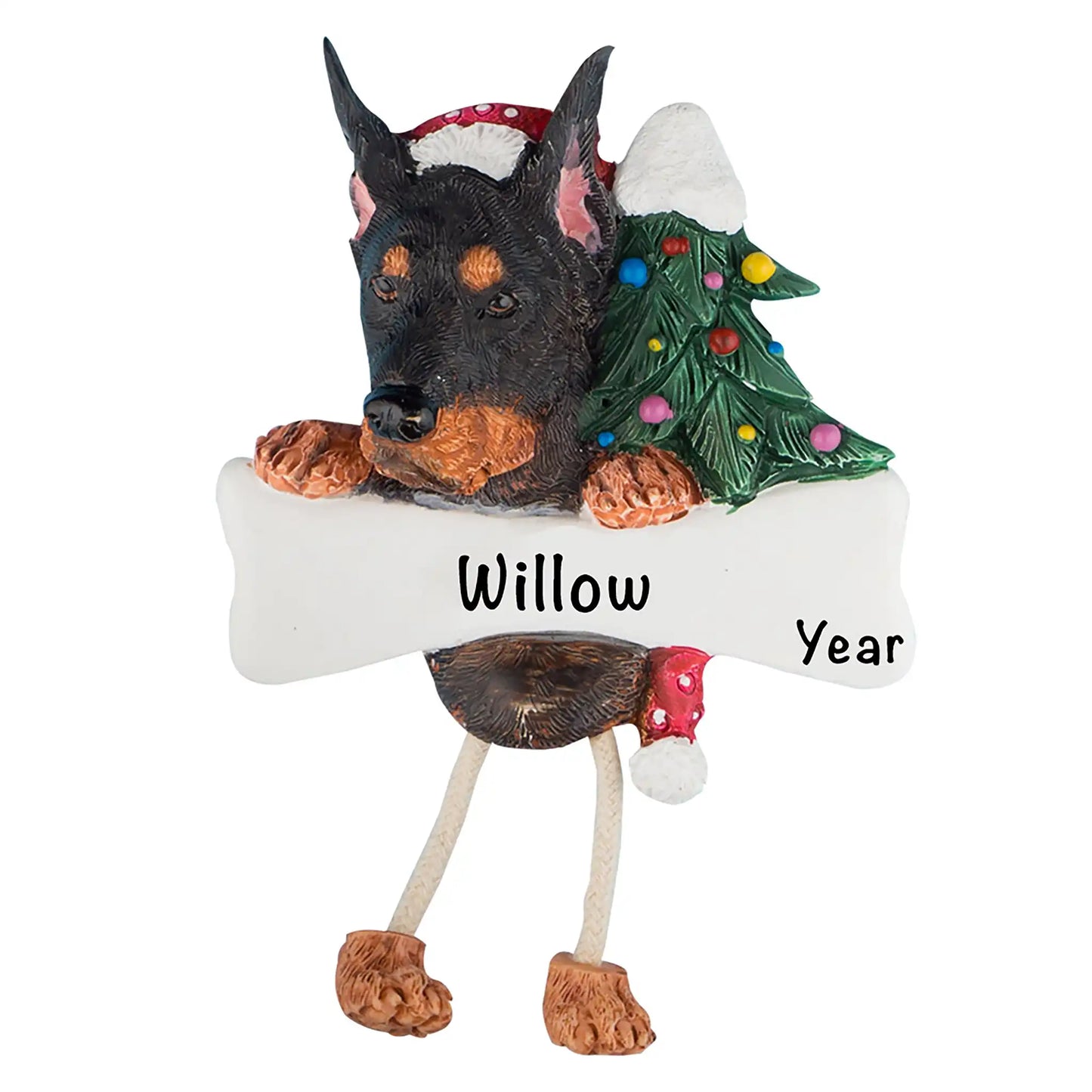 Doberman Personalized Ornament