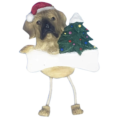 Puggle Personalized Ornament With Dangling Legs