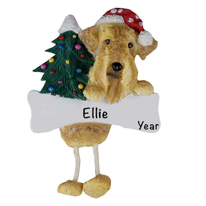 Airedale Christmas Ornament