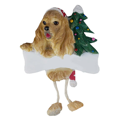 Cocker Spaniel Personalized Ornament - Blonde