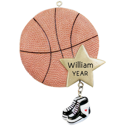 Basketball Star Christmas Ornament