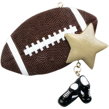 Football Star Christmas Ornament