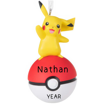 Pokemon Pikachu Ball Christmas Ornament