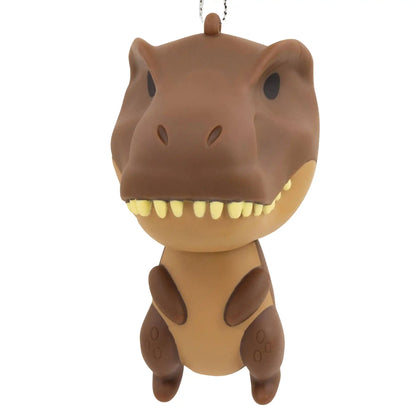 Dinosaur Brown T-Rex 3D Christmas Ornament