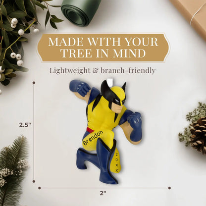 Wolverine Marvel Xmen Personalized Ornament