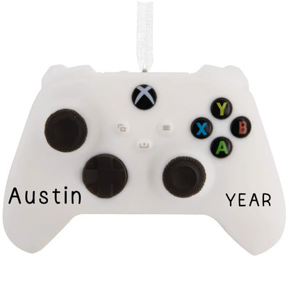 XBox Themed Video Game Controller 3D Christmas Ornament