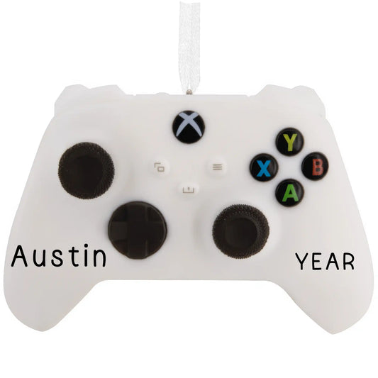 XBox Themed Video Game Controller 3D Christmas Ornament