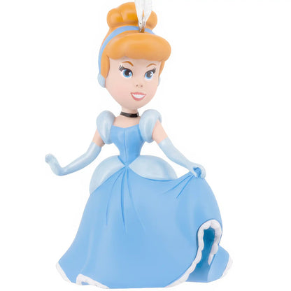 A personalized Disney Cinderella ornament in her blue ball gown, ready for a name and year.