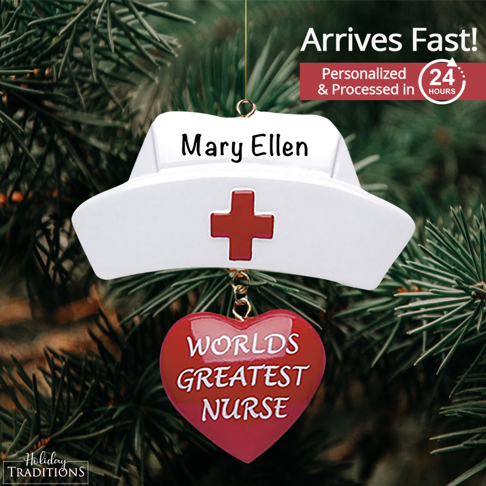 World's Greatest Nurse Christmas Ornament