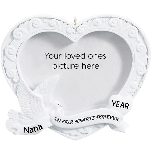 Memorial Photo Frame Christmas Ornament