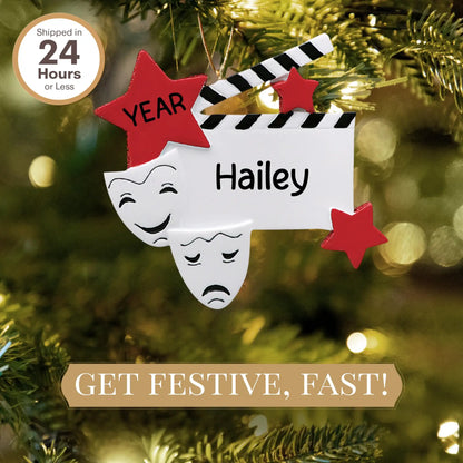 Drama Star Personalized Ornament