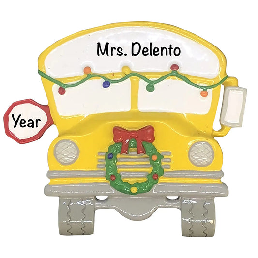 School Bus Christmas Ornament