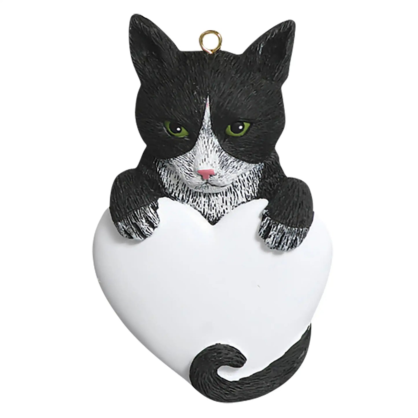 Tuxedo Cat Christmas Ornament