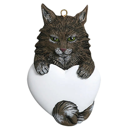 Maine Coon Cat Christmas Ornament