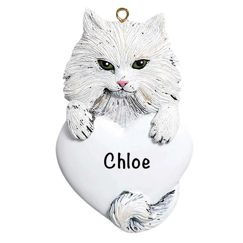Persian Cat Personalized Christmas Ornament from My Ornament.