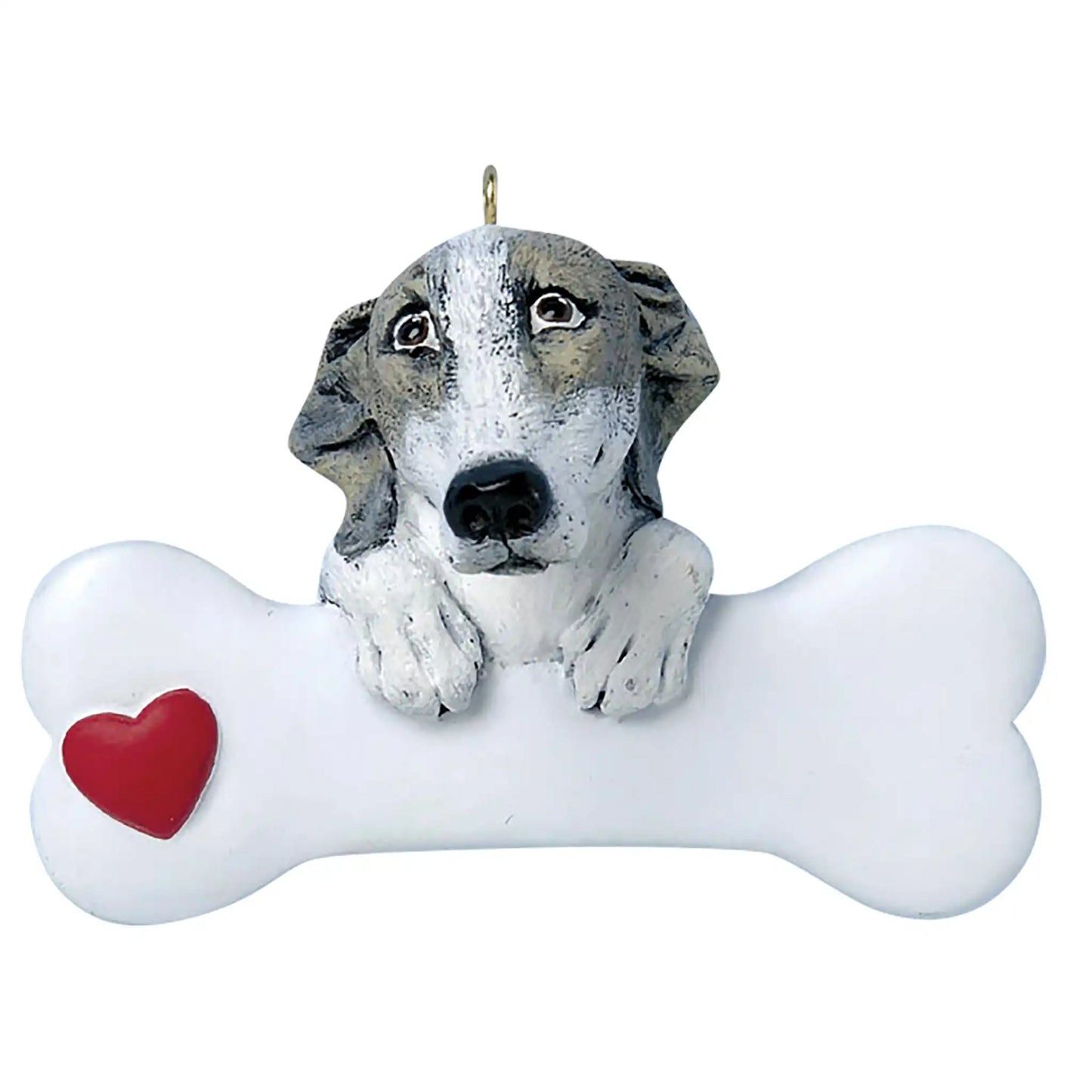 Greyhound Dog Bone Christmas Ornament