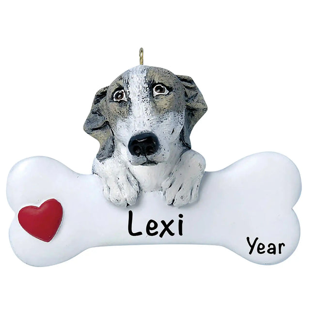 Greyhound Personalized Ornament elegant greyhound keepsake ornament for cherished pet remembrance