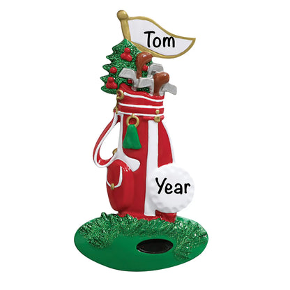 Golf Bag Christmas Ornament