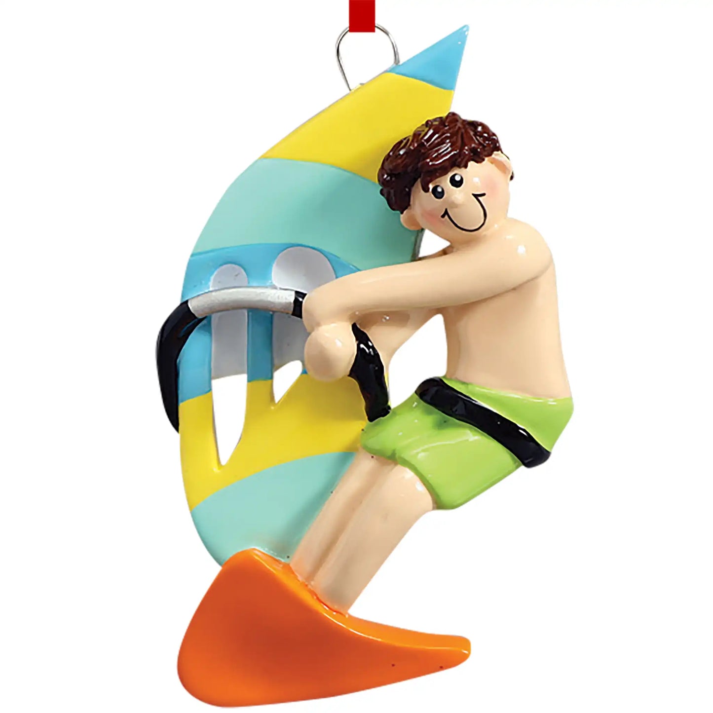 Windsurfing Guy Christmas Ornament