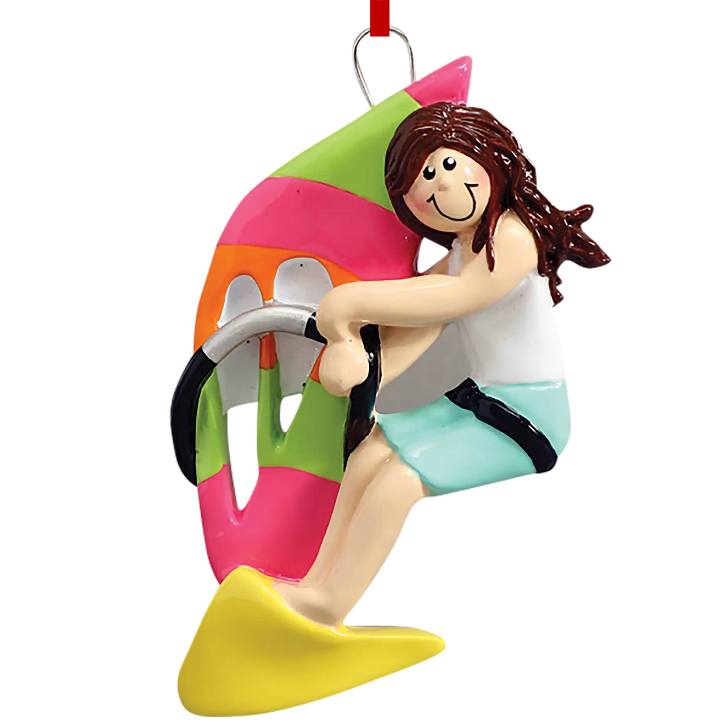 Windsurfing Girl Christmas Ornament