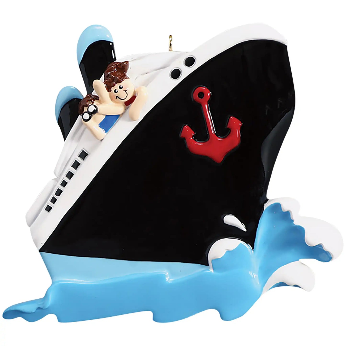 Cruise Ship Couple Christmas Ornament