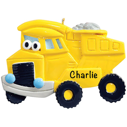 Dump Truck Toy Christmas Ornament