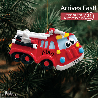 Fire Truck Toy Christmas Ornament