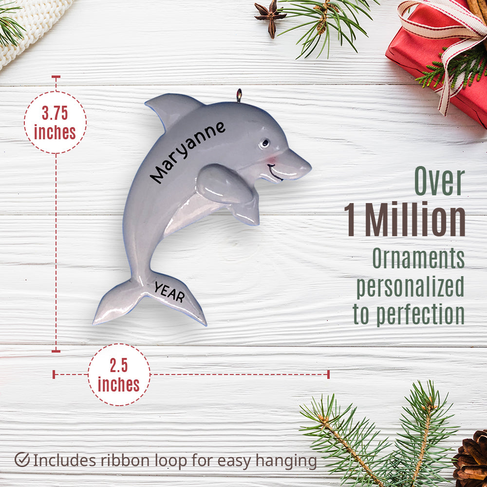 Dolphin Christmas Ornament