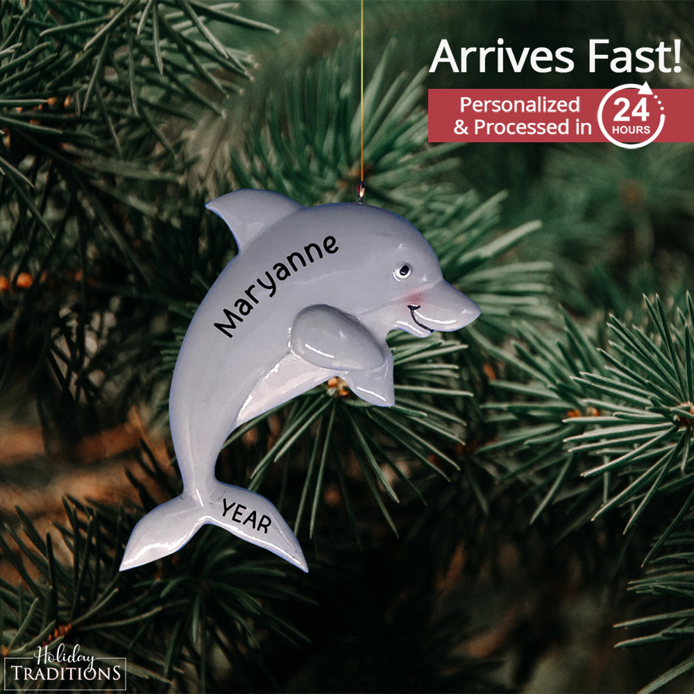 Dolphin Christmas Ornament