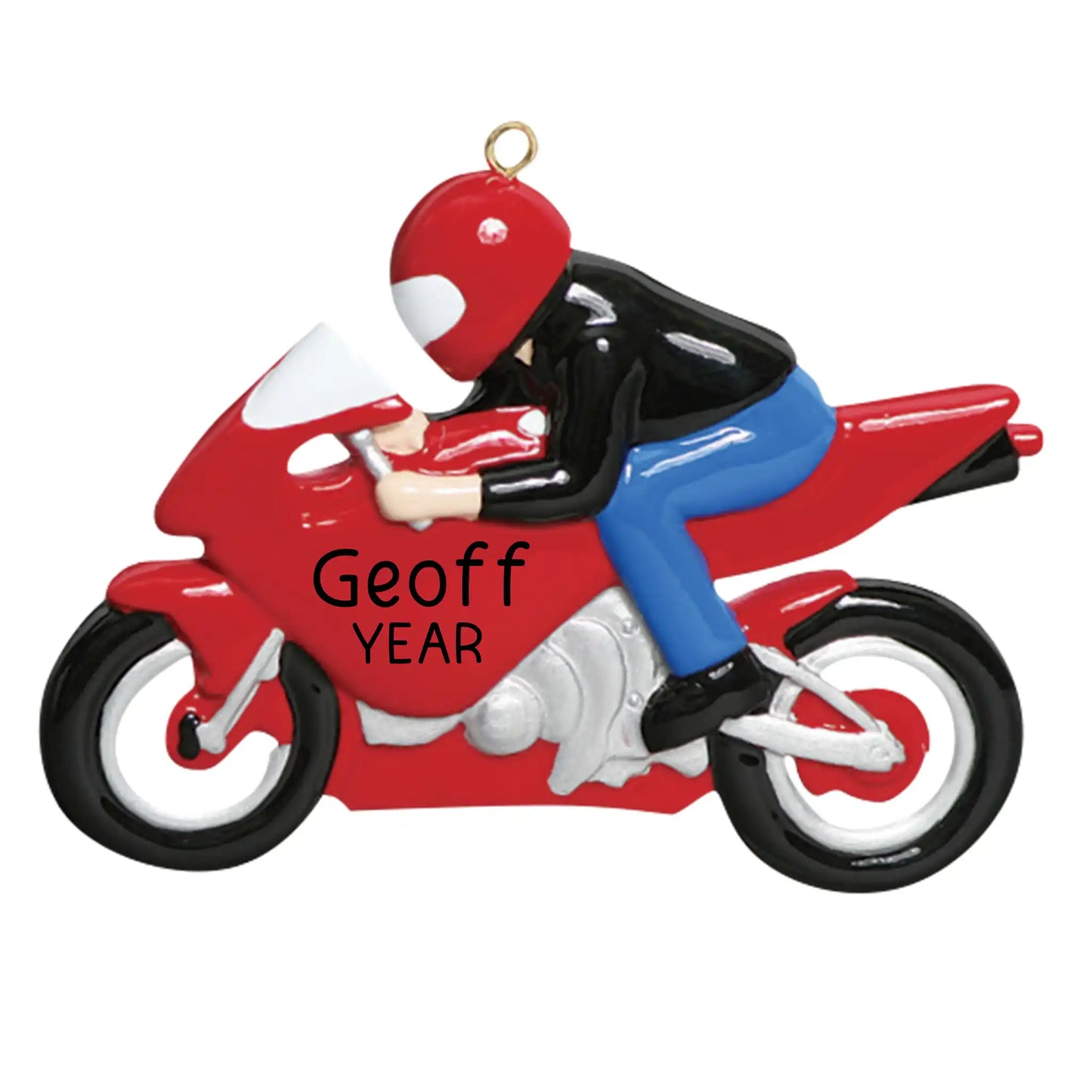 Sport Bike Motorcycle Christmas Ornament