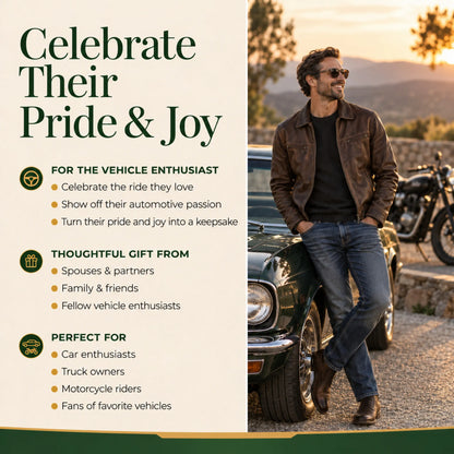 Celebrate what they love with a personalized Santa Motorcycle christmas ornament