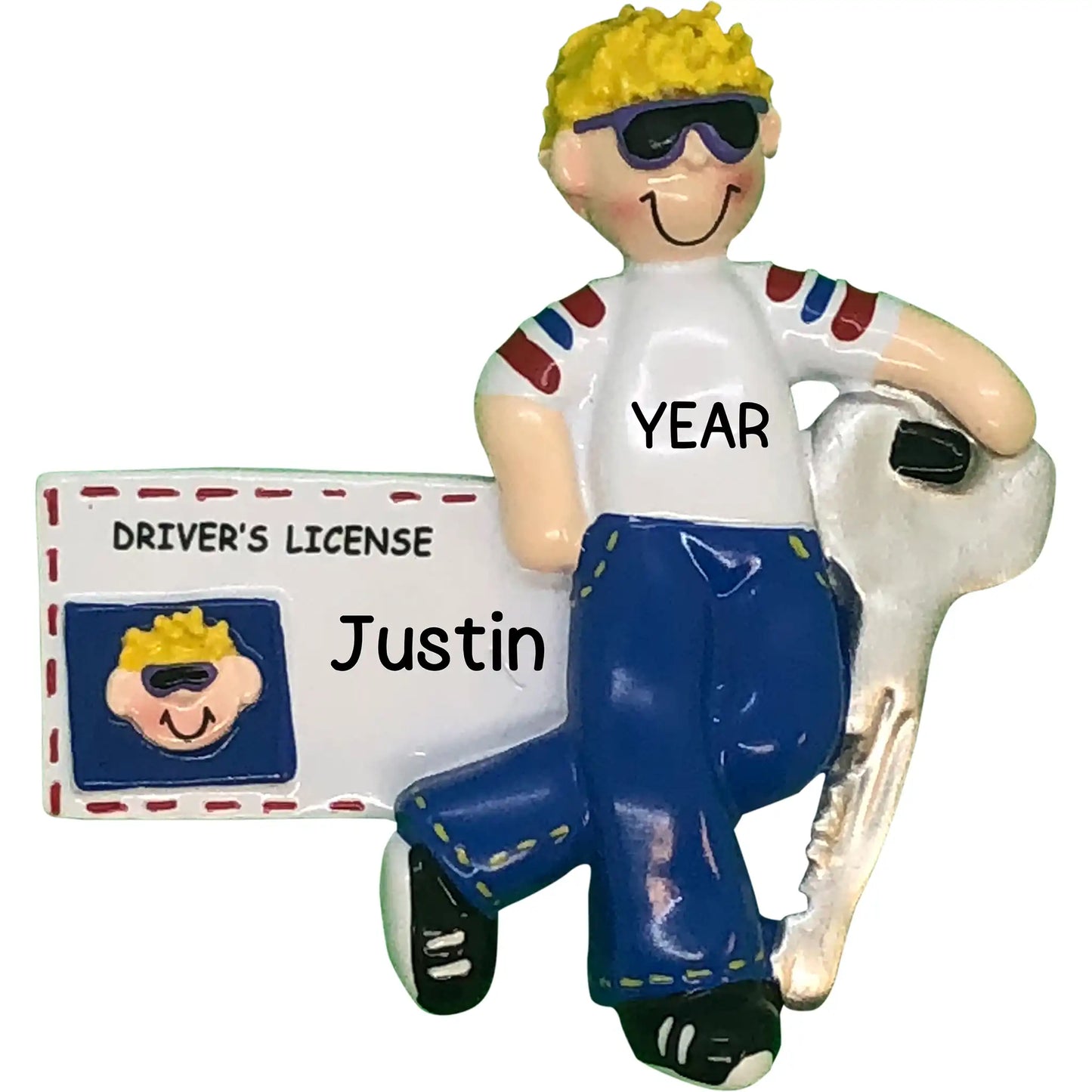 New Driver Christmas Ornament - Blonde Guy