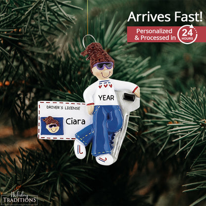 New Driver Christmas Ornament - Girl