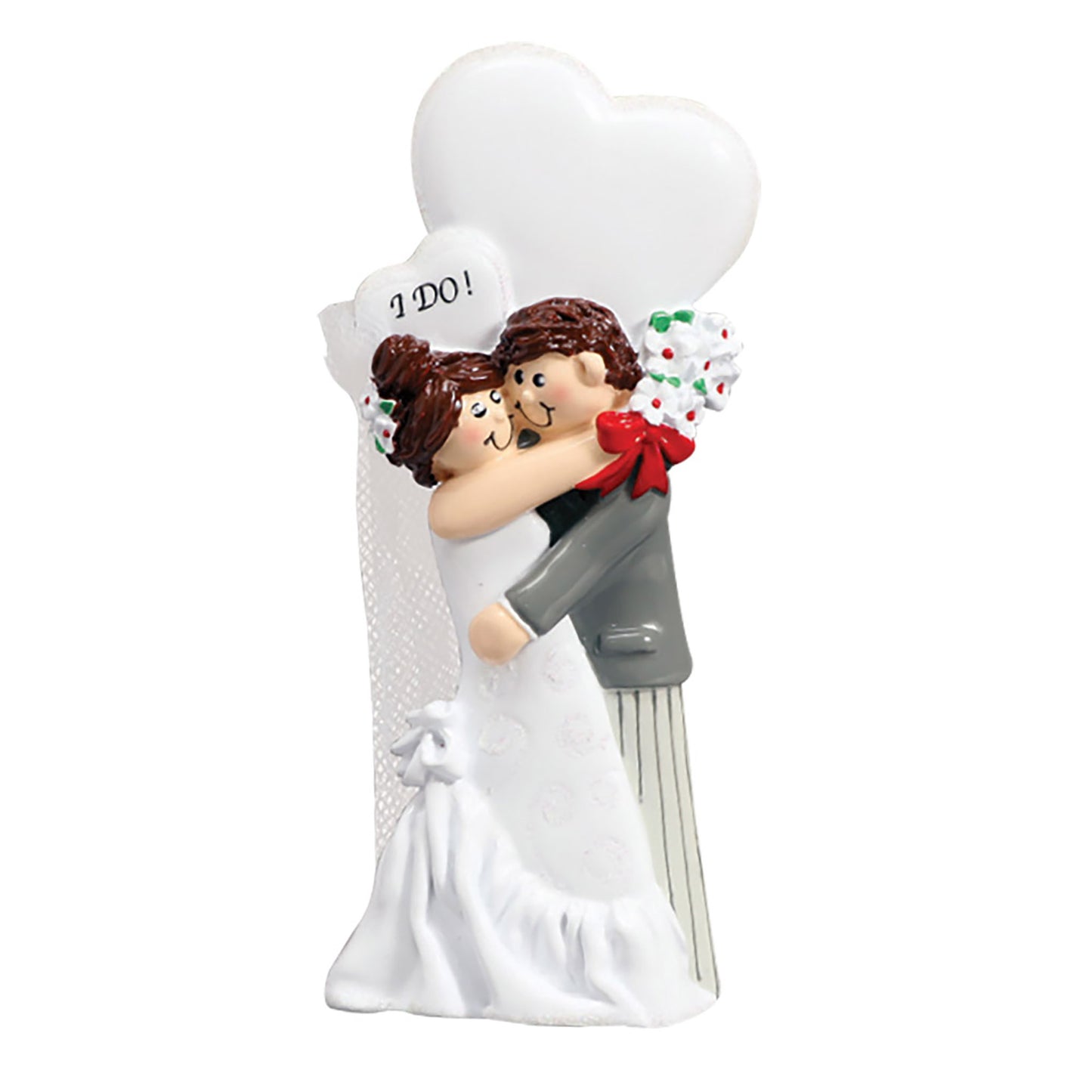 I Do! Wedding Couple Christmas Ornament