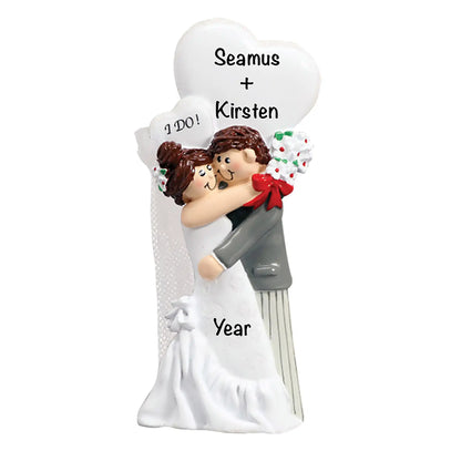 I Do! Wedding Couple Christmas Ornament