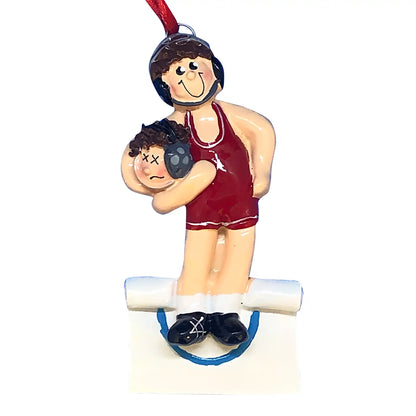 Wrestling Guy Christmas Ornament