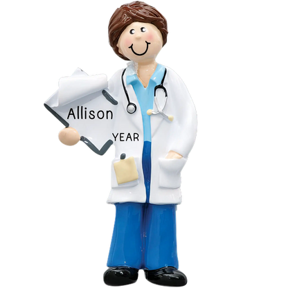 Doctor Girl Christmas Ornament