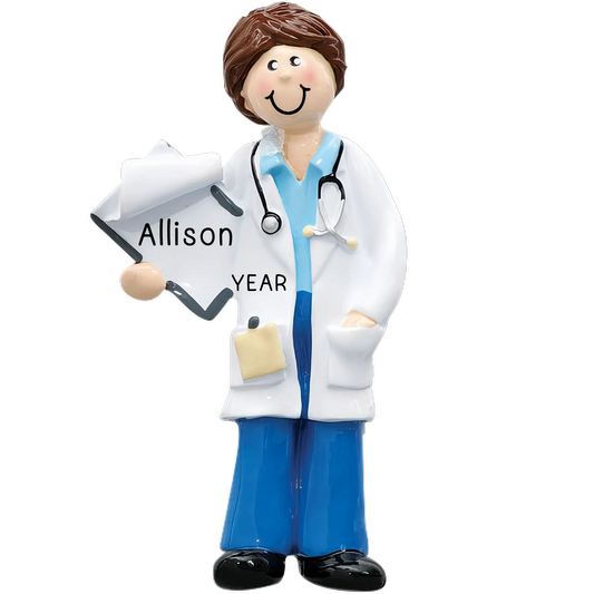 Doctor Girl Christmas Ornament