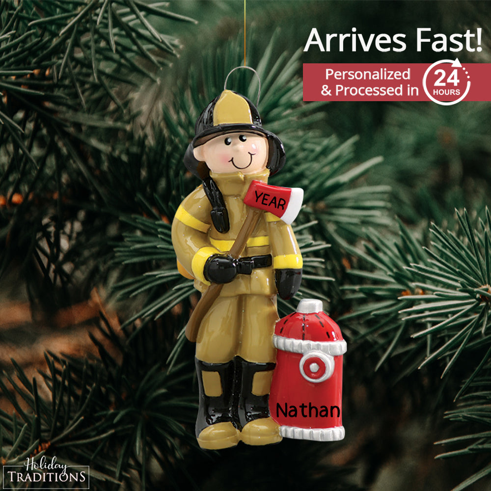 Fireman Christmas Ornament