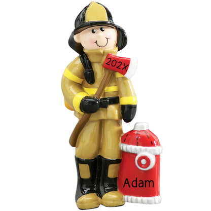 Adorno personalizado de bombero 
