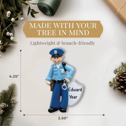 Adorno personalizado de policía 