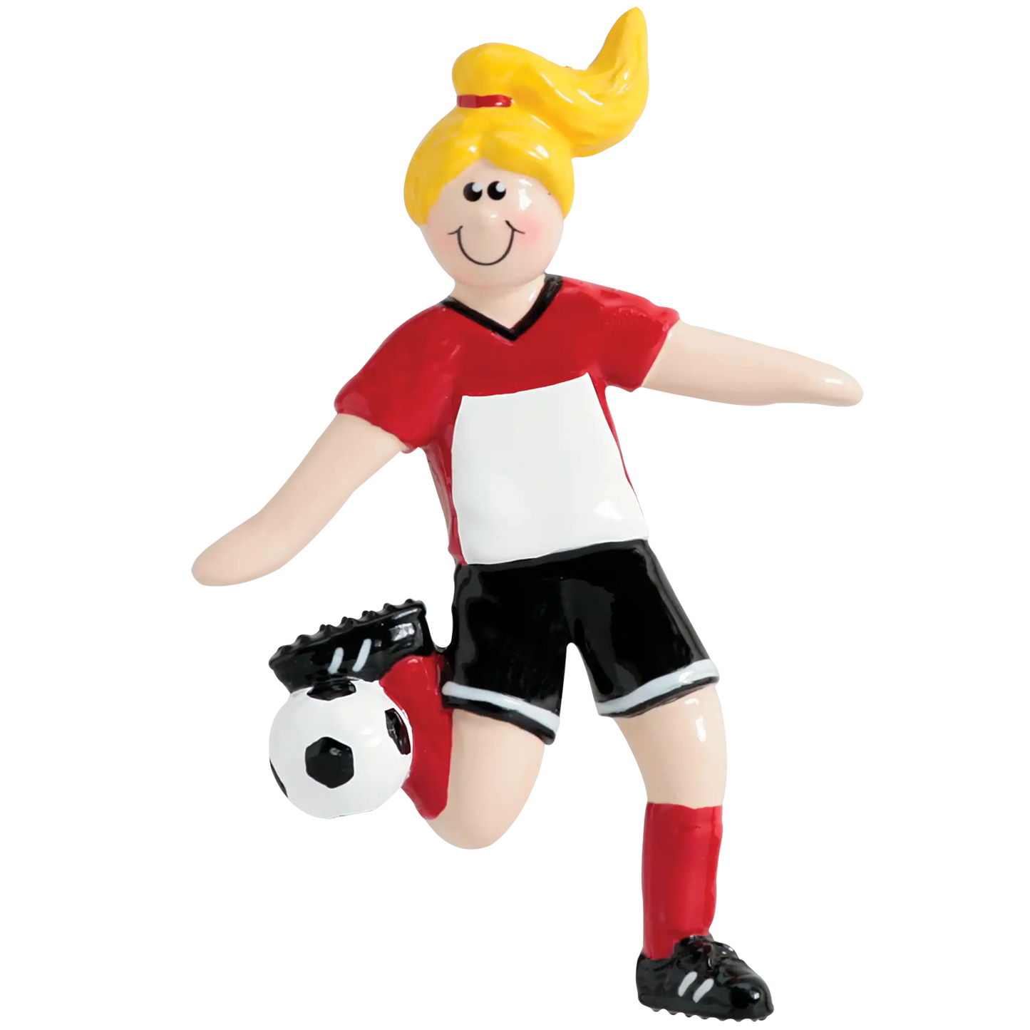 Soccer Girl Christmas Ornament - Blonde