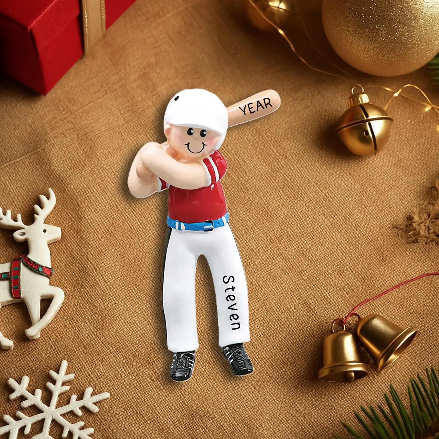 Baseball Boy Christmas Ornament